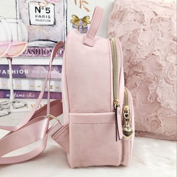 {Juicy Couture} Pink Velour {Heritage Backpack} - Picture 2 of 12